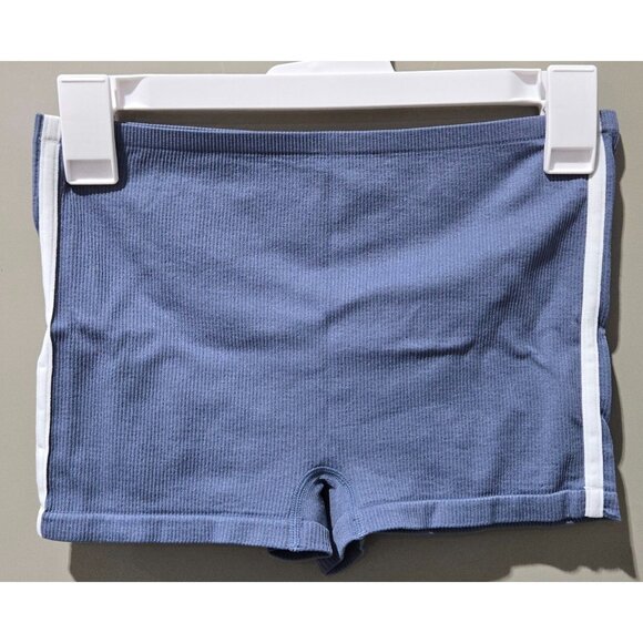 Colsie Steel Blue Soft & Ribbed Texture Boyshort PJ Lounge Shorts -- Women's XL - Picture 1 of 7